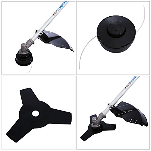 Kaluo 42.7 CC Brush 2 in 1 2-Stroke Gasoline Powered Grass Trimmer, Garden Weed Cutter Eater for Usage (Black) - Thumbnail 6