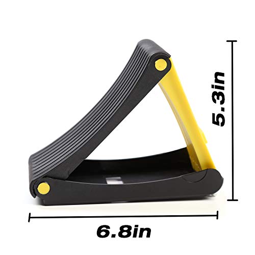 Homeon Wheels Folding Wheel Chocks Tire Chocks 2 Pack Car Stopper AntiSlip Block Wheel Block