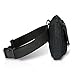 Ibagbar Small Fashion Multifunction Vintage Canvas Waist Bag Fanny Pack Running Pack Outdoor Bag Sporting Bag Cycling Leisure Bag with Detachable Belt for Men and Women Black