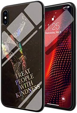 for iPhone XR Tempered Glass Phone Case A-134 One Direction Tattoos Harry Styles Soft Silicone TPU Cover