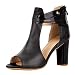 Womens Wedges Dress Sandals 5-9 Fish Head Leather Sandals Summer Shoes