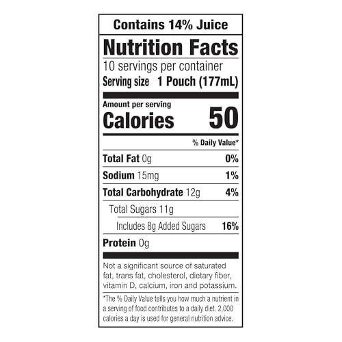 CAPRI SUN PACIFIC COOLER MIXED FRUIT FLAVORED JUICE DRINK BLEND, 10 CT BOX, 6 FL OZ POUCHES