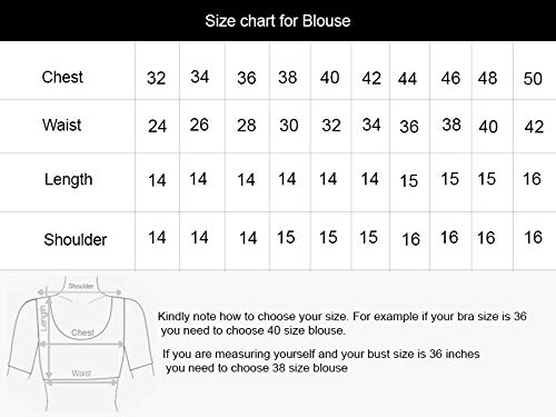 intrigue mirror work printed cotton readymade blouse