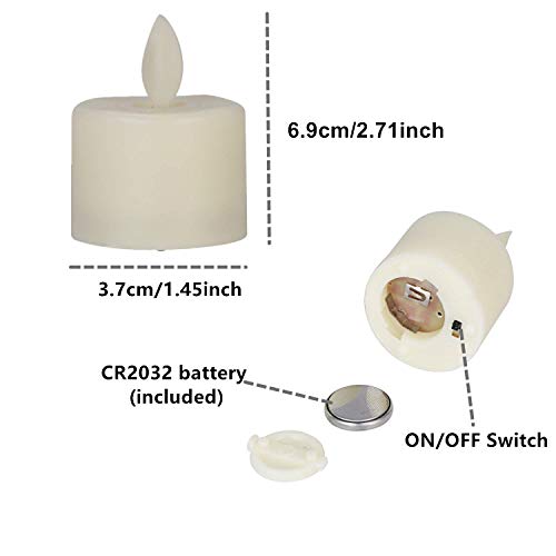 Burning Sister Battery Operated Remote Led Tea Lights Flameless Fake