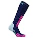 Eurosocks Women'sSweet Silver Ski Socks, Navy, Medium