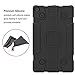 TsuiWah Case for All-New Kindle Fire HD 8 Tablet-Anti Slip Shockproof Kids Friendly Lightweight Protective Silicone Case for Fire HD 8(7th Gen,2017 Release),(6th,2016)(5th,2015)(4th,2014), Black