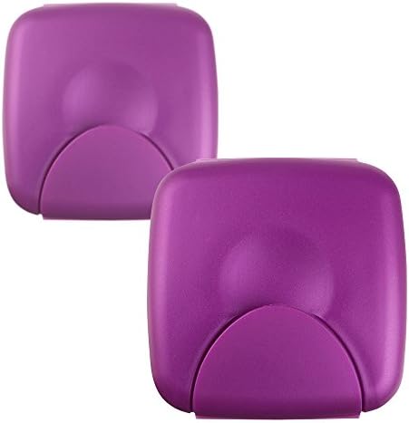 RADIUS Small Tampon/Condom Case - Travel Case - Made with Recycled Materials (Colors May Vary) | 2-Pack
