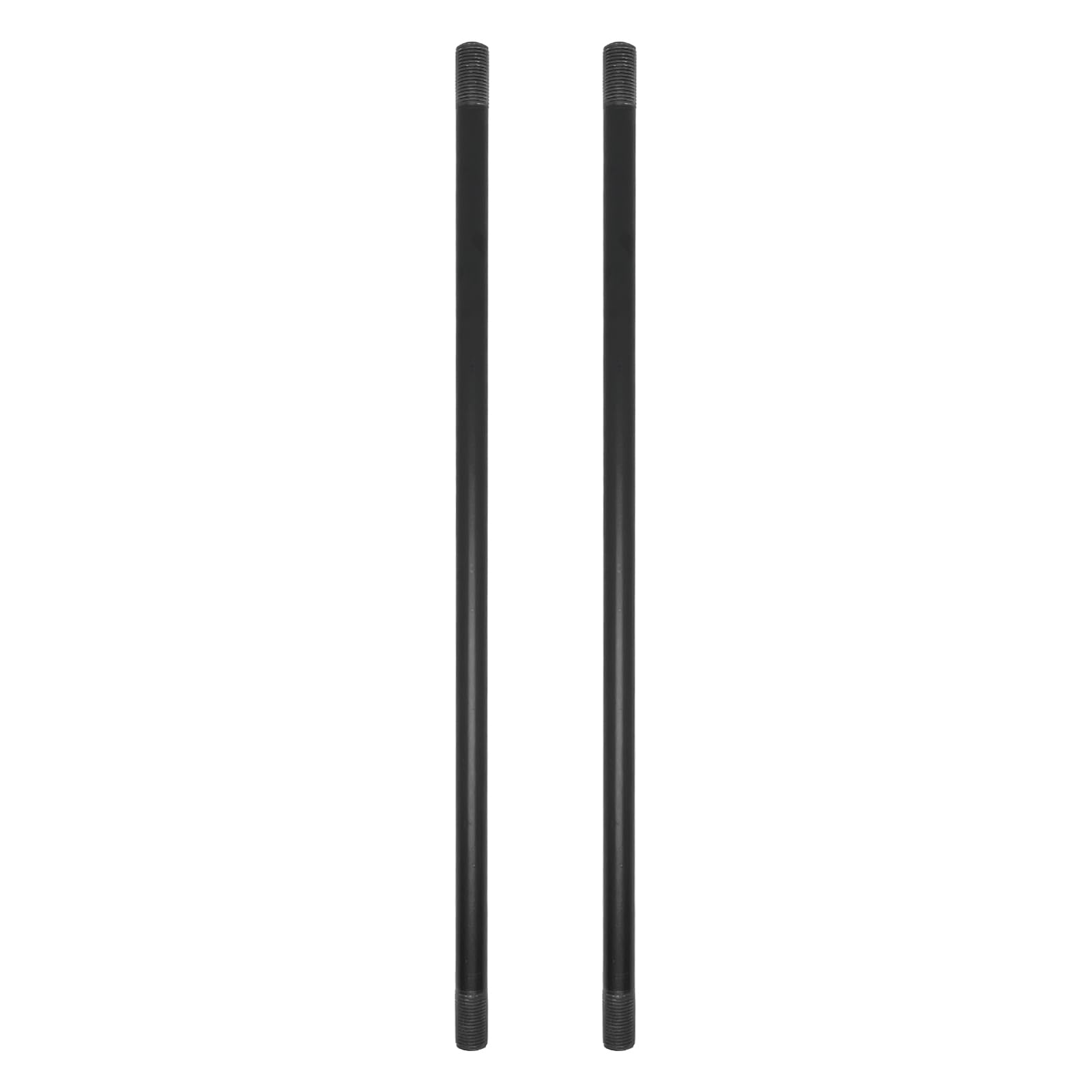 Photo 1 of 2 Pcs M10 Lighting Fixture Downrods,Straight Tube Lighting Lamp Pole,Threaded Extension Rod for Pendant Light,Island Light,Chandeliers(300mm/11.81in Length,Black)