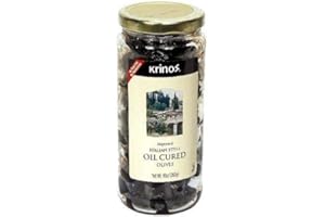 Oil Cured Olives, Italian Style (Krinos) 10oz