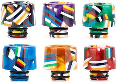 CENGLORY Resin Quick Fitting 510 Drip Tip Connector for RO System Refrigerator Ice Maker Coffee Mod Machine (Random Color,Pack of 2)