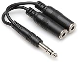 HOSA - YPP-118 - Y Cable - 1/4 in TRS to Dual 1/4