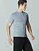 Tesla TM-MTS04-LGY_Large Men's HyperDri Short Sleeve T-Shirt Athletic Cool Running Top MTS04