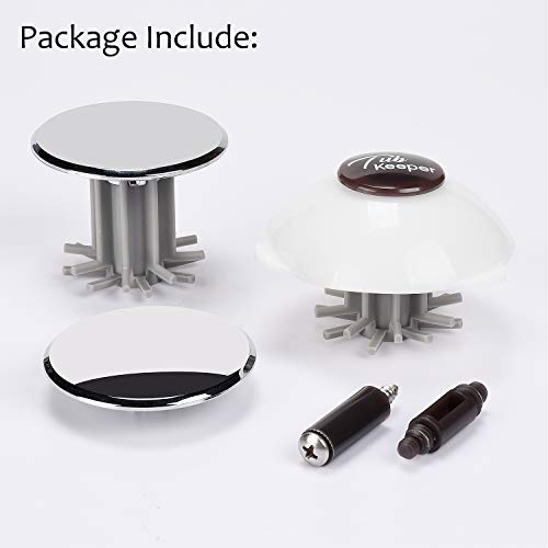 Drain Hair Catcher with Stopper, 3-in-1 Durable Tub Drain Protector Hair Drain Clog Prevention for Bathtub, 2 Pack