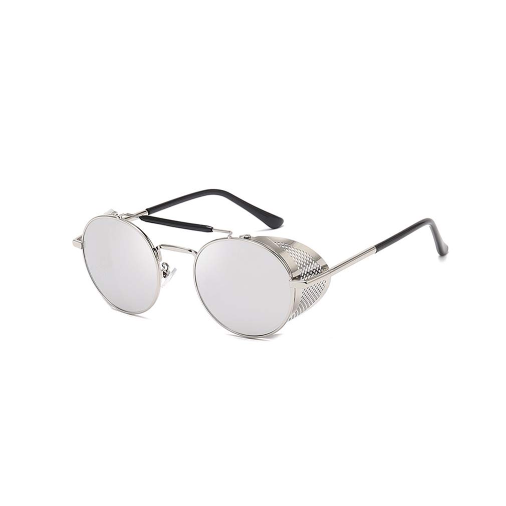 AidShunn Sunglasses Mens Womens SteamPunk Sunglasses Ladies Lightweight Metal Frame Retro Round Goggle Travel Sunglasses