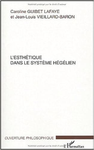 Amazonfr Lesthétique Dans Le Système Hégélien Caroline - 