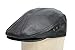 Genuine Leather Ivy Flat Cap, Made In the USA (Large/X-Large, Brown)