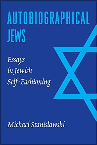 The cover of Autobiographical Jews. There is half of a blue Star of David on the right side.