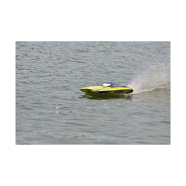 Control RC Boot, mit wasserdichter Elektronik und integriertem LI-Ion-Akku 65KM/H Ferngesteuertes Schiff 11,1 V 2600 mAh… – Bild 5