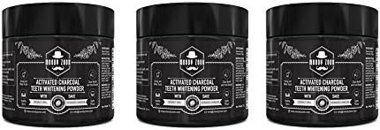 Natural Activated Charcoal Teeth Whitening Powder with Organic Sage by Moody Zook 3-pc Discounted Bundle (3 Items)