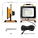 Onforu 80W 7600LM LED Work Light (800W Equivalent), 2 Brightness Levels, 16.4ft/5m Power Cord with Plug, Waterproof Flood Lights with Stand for Workshop, Construction Site, 5000K Daylight White