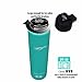 NAK Fitness Quench Bottle 24oz. Two Lids BPA Free Double Wall Vacuum Insulated Stainless Steel Water Bottle