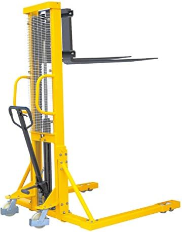 TRI Global Manual Pallet Stacker, 98-Inch Lift, 2200-Pound Capacity, 27-Inch by 42-Inch Fork