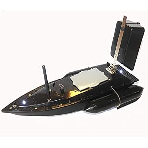 Mrsdbtl Bateau D’amorce Bateau D’appât De Pêche à La Carpe Bouillettes Rc Télécommande Multifonctionnelle Bateau Durée Anti-vent D’herbe 300m Distance Avec Lumière De Navigateur Led
