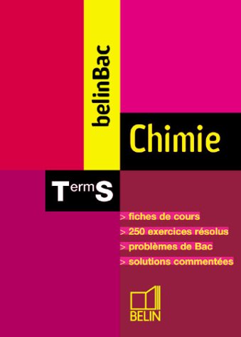 Chimie, Term S