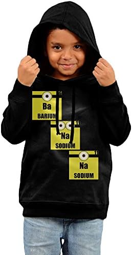 Pappu Children's Fashion Sweatshirt Banana Cartoon Chemical Big Eyes Size 5-6 Toddler Black