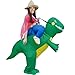 Qshine Inflatable Rider Costume Riding Me Fancy Dress Funny Dinosaur Dragon Funny Suit Mount Kids Adult