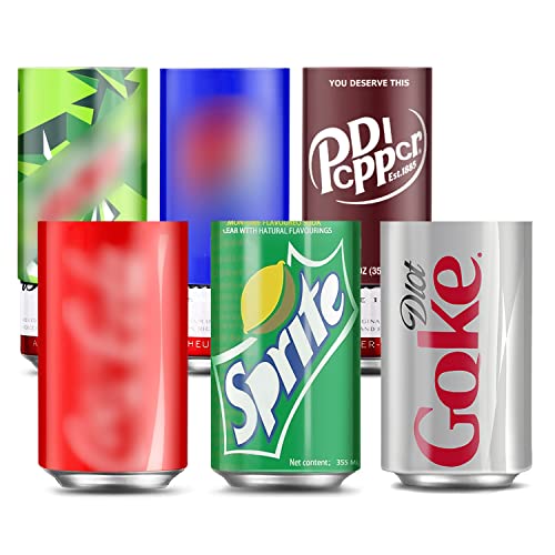 6 Pack Soda Can Covers that Looks Like Soda, Fits All 12FL OZ 355ml