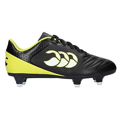 Canterbury Stampede 2.0 SG Rugby Boots - Black/Yellow - UK 9