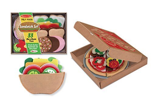 melissa & doug felt food pizza set