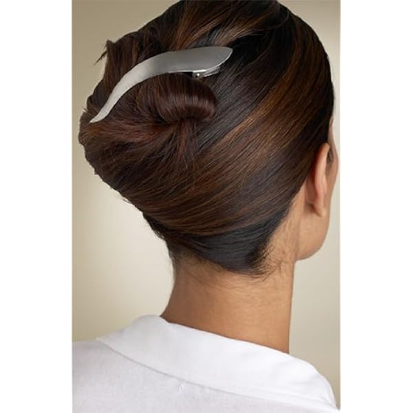 Amazon.com : Ficcare Maximas Hair Clip Silver Matte - size Large