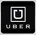 Flexible Magnets UBER CAR Decals - 3.5 x 3.5 inches Black Decals Vehicle Sticker Signs. 2 Decals!