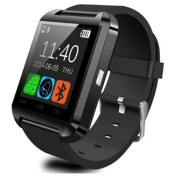 Pandaoo U8 Bluetooth Smart Watch for Android Smartphones - Black