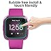 QIBOX Screen Protector Compatible with Versa Lite Edition, 4-Pack Waterproof Tempered Glass Screen Protector Compatible with Versa Smart Watch 2019 [Crystal Clear]