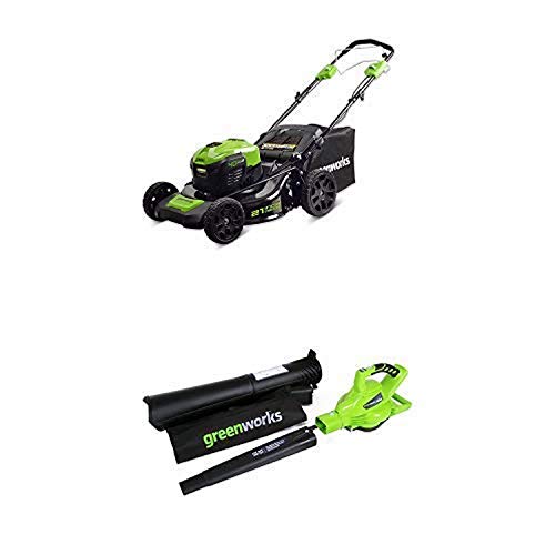 Greenworks 21Inch 40V SelfPropelled Cordless Lawn Mower with 40V 185
