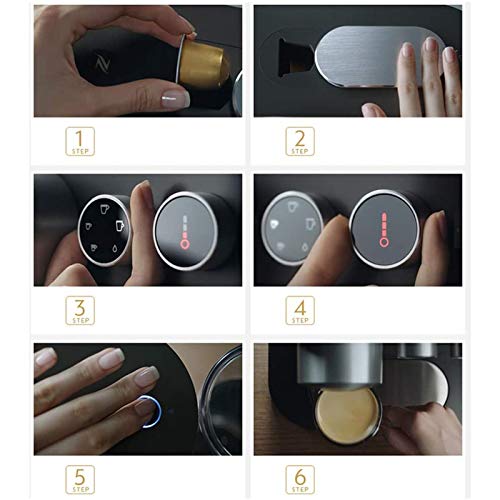 JJSFJH Kapsel Automatische Kaffeemaschine Eiskaffee-Kaffeemaschine, Smart Home Vollautomatische Kapsel-Kaffeemaschine… – Bild 5