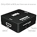 HDMI to RCA,Elizza 1080P HDMI to 3RCA CVBS AV Composite Video Audio Converter Adapter Supporting PAL/NTSC with USB Charge Cable for PC Laptop Xbox PSTV STB VHS VCR Camera DVD,Black