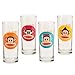 Vandor 46002 Paul Frank 4 pc 10 oz Glass Set, Multicolor