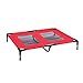 PYRUS 35.8 x 30 x 6.3 inches Pet Camp Bed Steel-Framed Travel Bed Pet Gear Cot for Cat/Dog