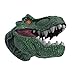 Upour Dinosaur Toys Hand Puppets Soft Rubber Realistic Green Tyrannosaurus Child Birthday Present for 3 Years Old