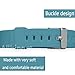 allbingo Fitbit Flex Adjustable Wristband - Fitbit Flex Silicone Replacement Secure Band with Chrome Watch Clasp and Fastener Buckle - Fix The Tracker Fall Off Problem (Slate x 1)