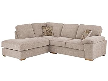 Oak Furniture Land Denver Right Hand Facing Corner Sofa Beige