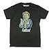 Fallout Character Mens Black T-shirt Licensed,Large