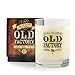 Old Factory Scented Candles - 11-Ounce Soy Candle - Top (Mahogany)