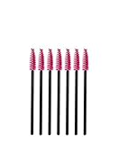 Smilesun Disposable Eyelash Eye Lash Makeup Brush Mascara Wands Applicator Makeup Kits (100PCS Pink)