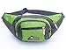 Big Mango New Fashion Womens Sports Bag 4 Zipper Pockets Waist Bag Fanny Chest Pack with Cell Phone Pouch & Automatic Umbrella & Small Personal Stuffs for Both Men and Women Use
