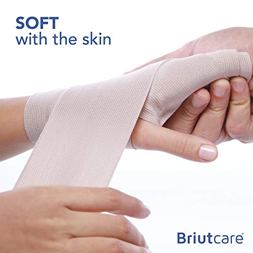 Briutcare Elastic Bandage Wrap (12 Pcs) New and Improved Model 3"x5